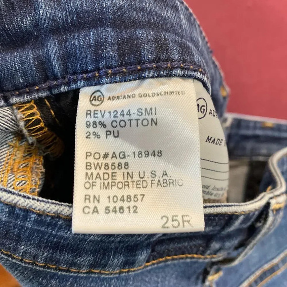 ADRIANO GOLDSCHMIED Skinny Legging Ankle Jeans Dark Wash Size 25 Stretch Denim - Picture 5 of 7